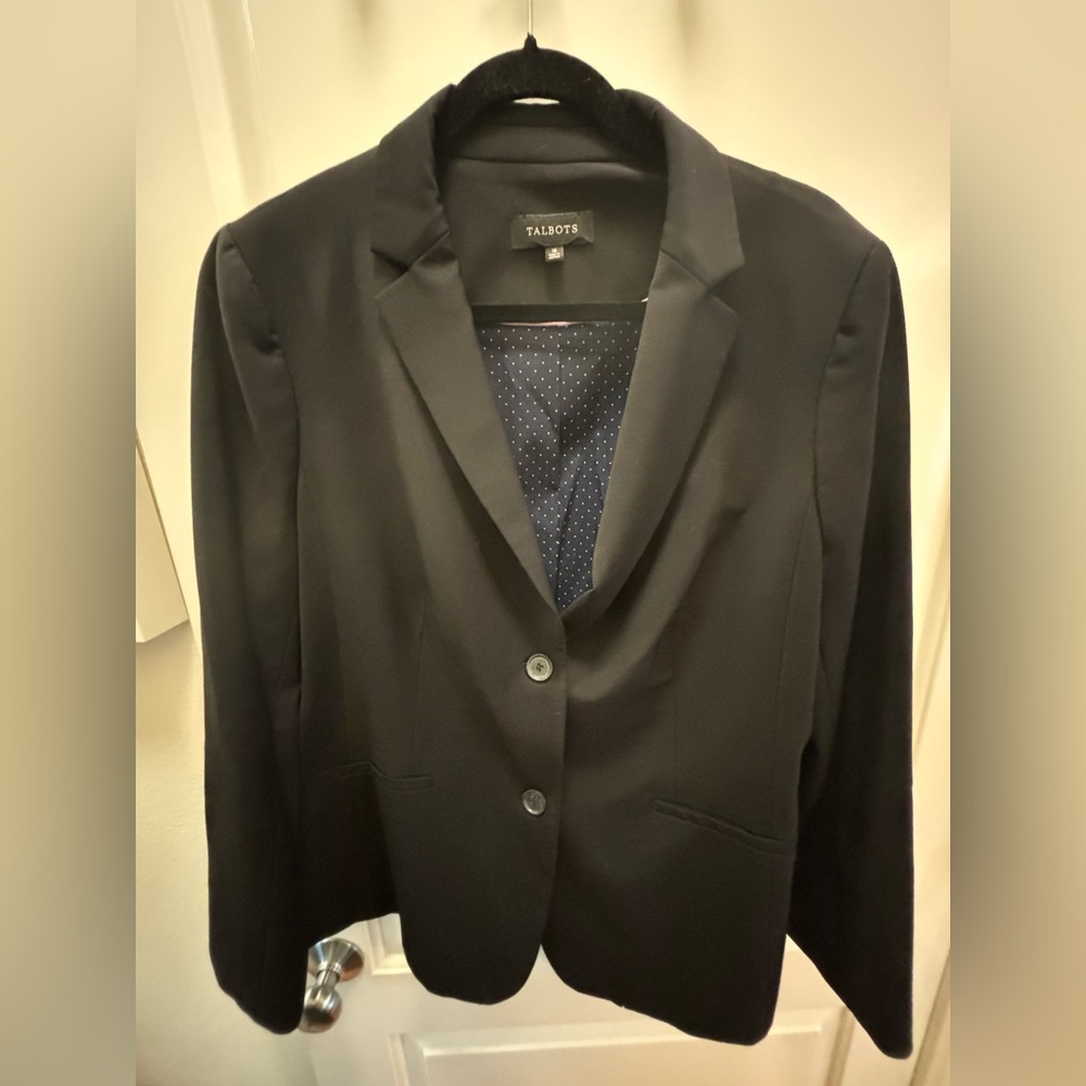 Fully Lined Black Talbots Wool Blazer